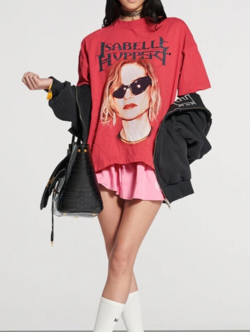 Isabelle Huppert Fan Club T-shirt (Balenciaga ?), NEW